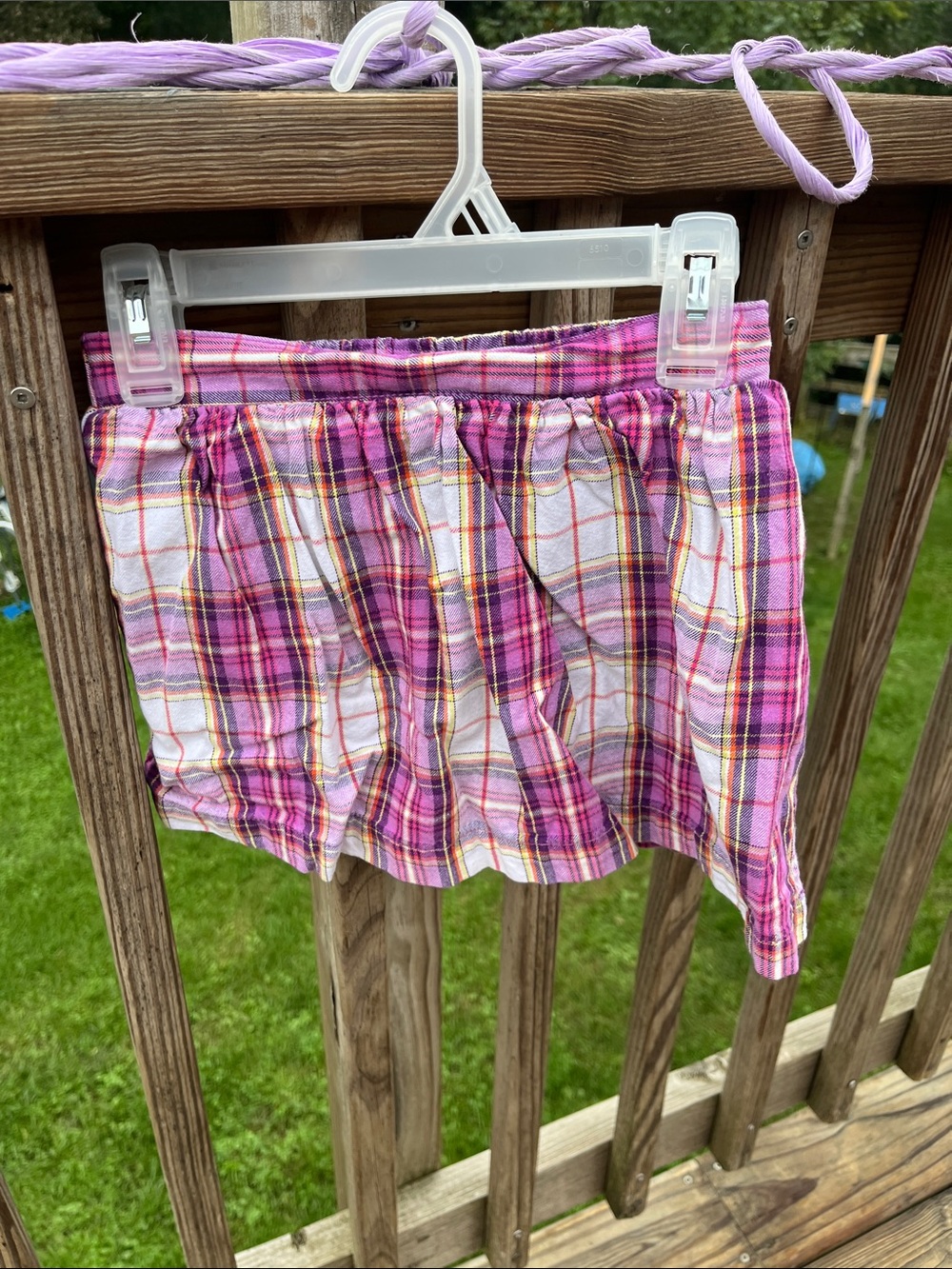 Faded Glory Pink Plaid Girls' Skort